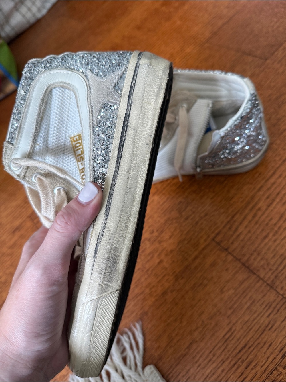 Golden goose high top glitter sneakers - Picture 3 of 6